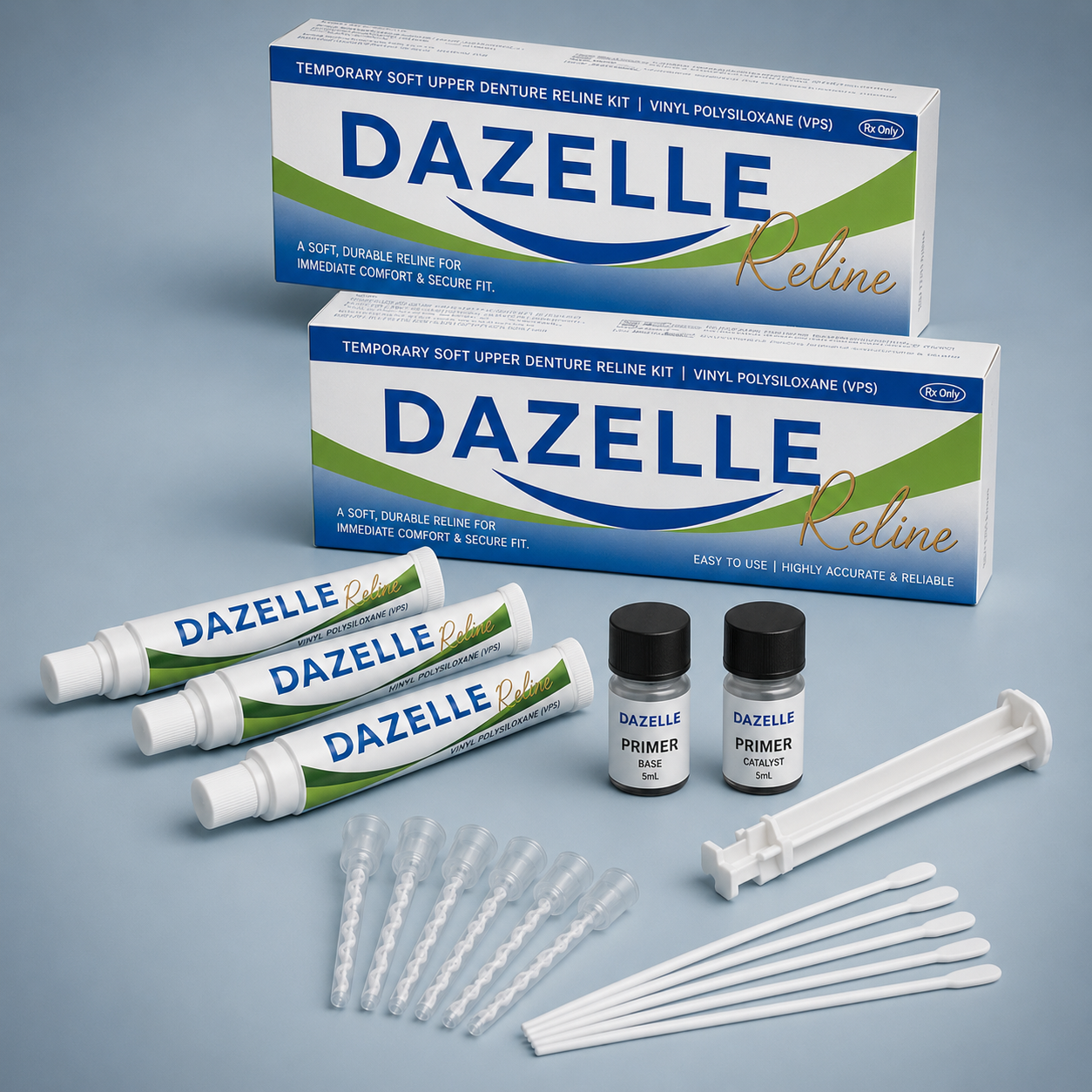 Kit de revestimiento de confort para prótesis dentales